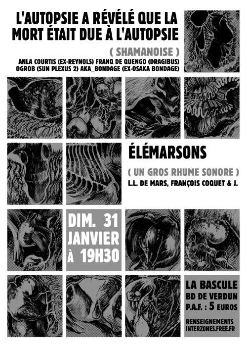 L'Autopsie a révélé que la mort était due à l'autopsie et Elemarsons - 31 janvier 2010 Café la Bascule - Rennes